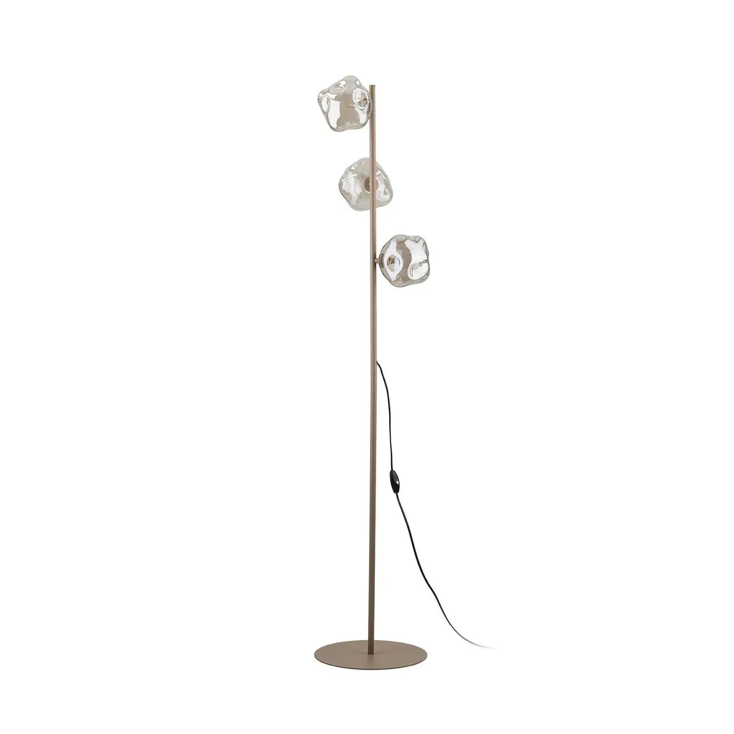 B-Ware Stehlampe Stehleuchte Lava Glas Sand Cognac G9 Wohnzimmer Beleuchtung - 5906135161539