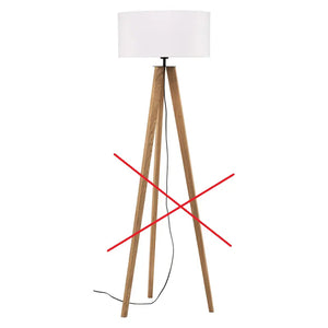 B-Ware Euluna Stehlampe Maira Stehleuchte Standleuchte Lampe Eiche Weiß Siehe Text/Foto