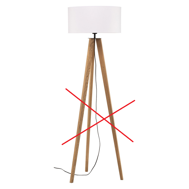 Euluna Stehlampe Maira Stehleuchte Standleuchte Lampe Eiche weiß SIEHE TEXT/FOTO - 5904496510157