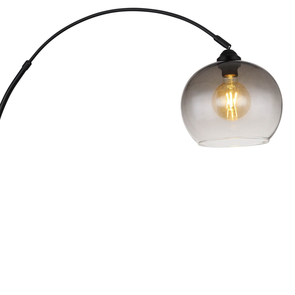 Globo Stehlampe Standlampe Newcastle Stehleuchte 196 cm schwarz matt rauchgrau - 9007371454228