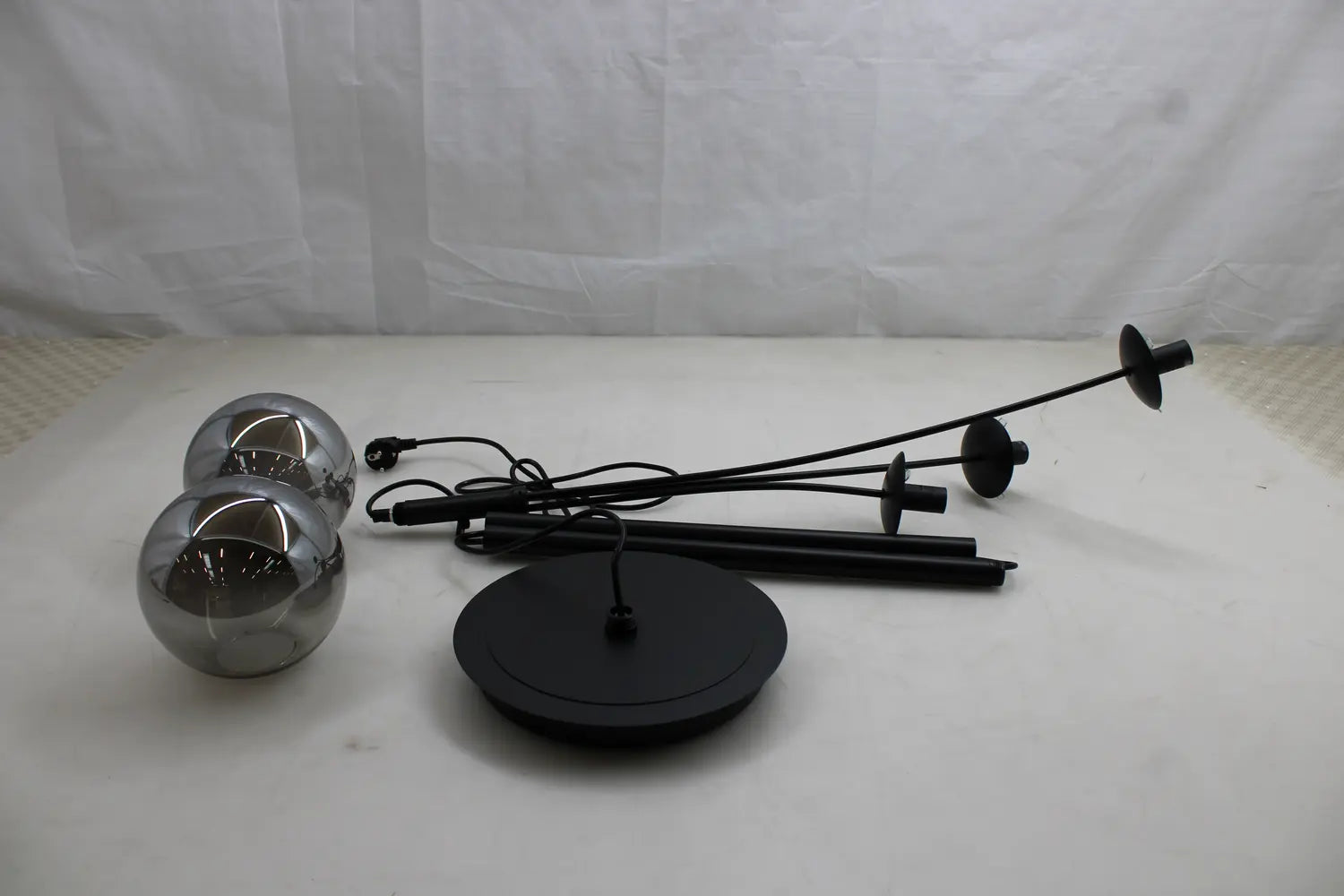 B-Ware Just Light Stehleuchte Standlampe Big Widow Schwarz Rauchgrau Siehe Text/Foto - 4043689988388