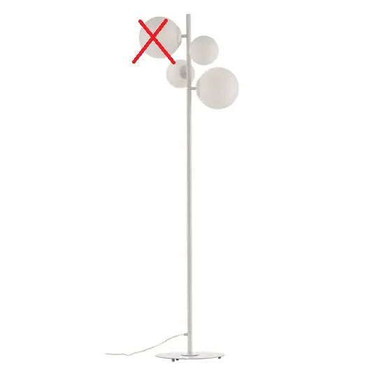 B-Ware Euluna Stehleuchte Stehlampe Leuchte Dione 4 Flg Weiß Siehe Text/Foto - 5904798654344