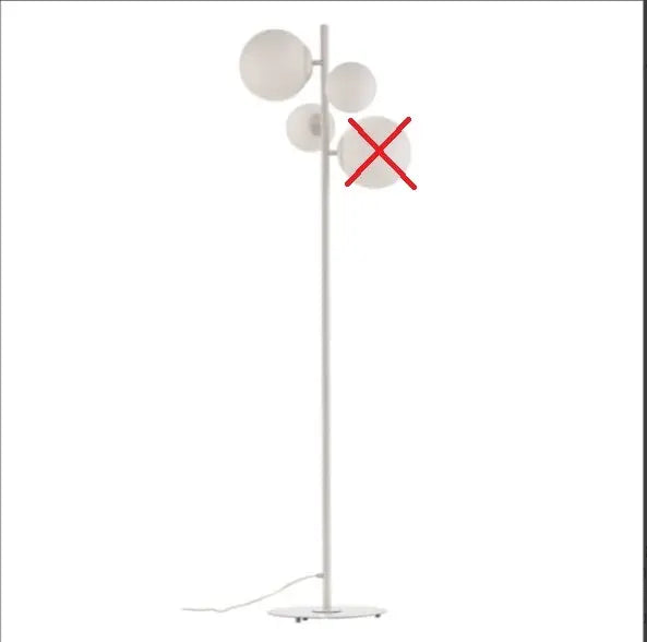 B-Ware Euluna Stehleuchte Stehlampe Lampe Leuchte Designer Dione Weiß Siehe Text/Foto - 5904798654344