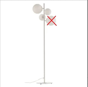 B-Ware Euluna Stehleuchte Stehlampe Lampe Leuchte Designer Dione Weiß Siehe Text/Foto