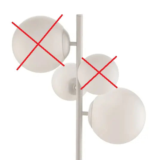Euluna Stehleuchte Stehlampe Dione Lampe Leuchte 4 Flg Weiß Siehe Text/Foto B-Ware - 5904798654344
