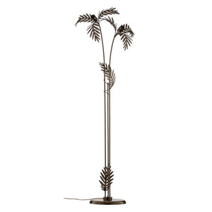 B-Ware Stehleuchte Bodenlampe Dubai Blätteroptik Leuchte Eisen Bronze E27 Led Schalter