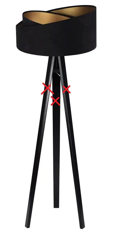 Stehleuchte Emi Stehlampe Wohnzimmerlampe Dreibein Standleuchte Siehe Text/Foto B-Ware - 5902751344523