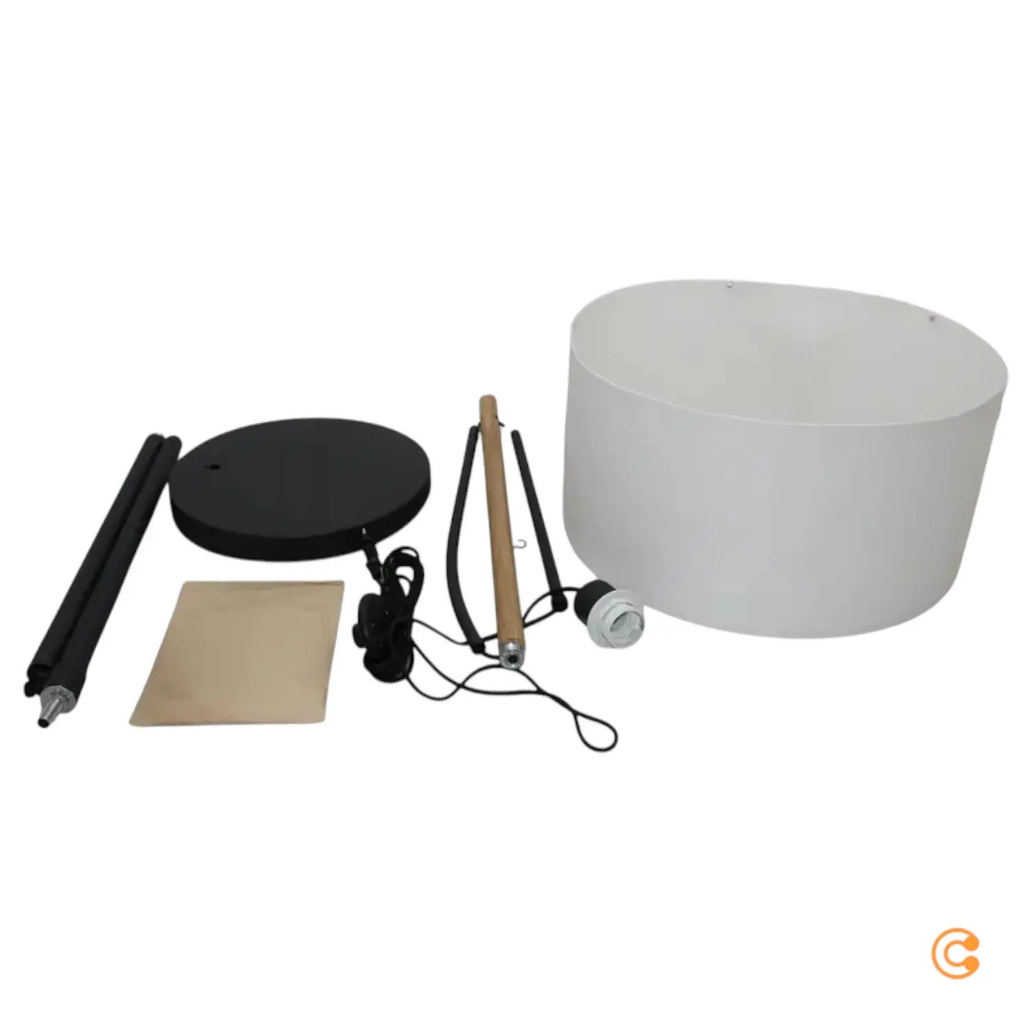 B-Ware Just Light Stehleuchte Lampe Green Sofie Papierschirm E27 Schalter Textilkabel - 4043689995034