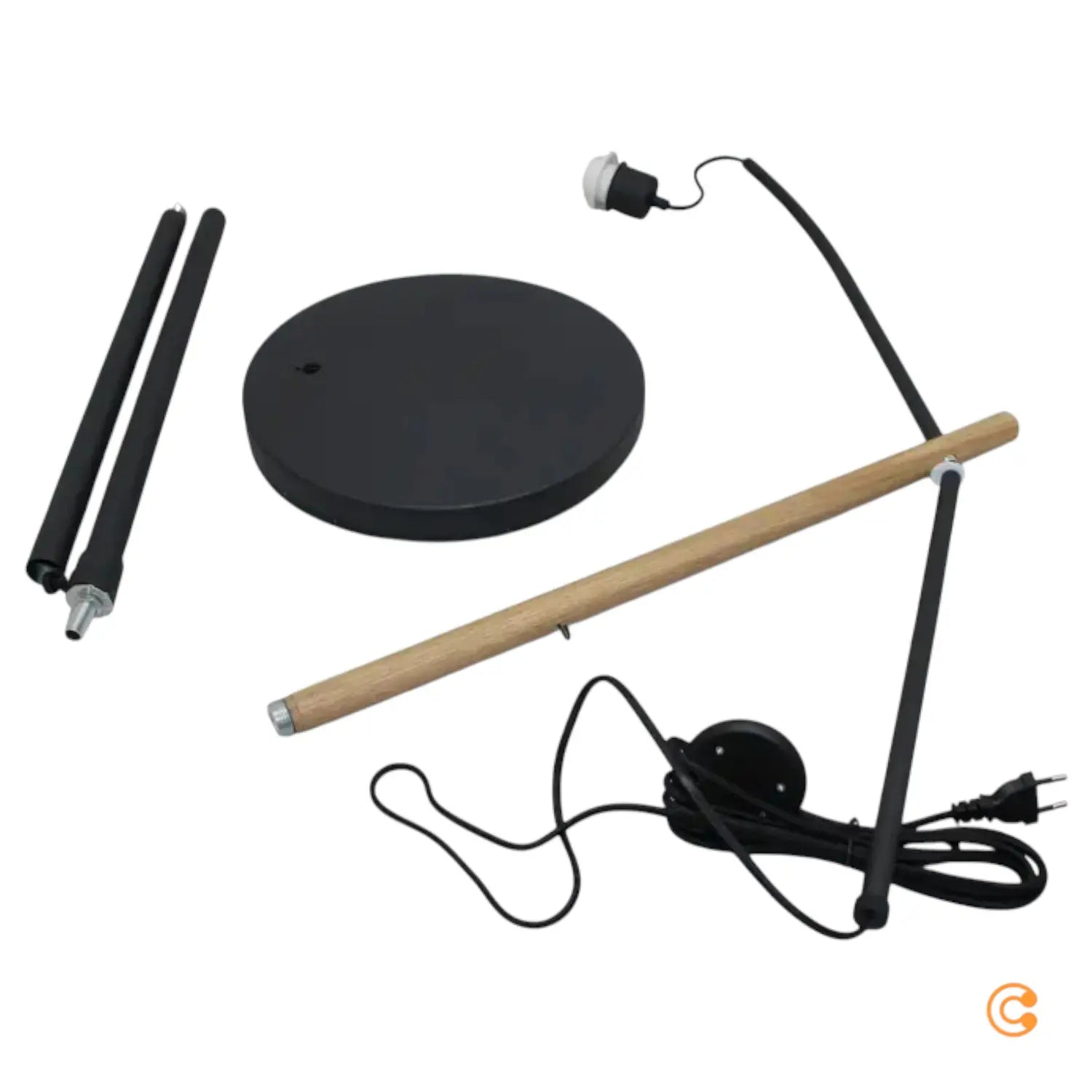 B-Ware Just Light Stehleuchte Lampe Green Sofie Papierschirm E27 Schalter Textilkabel - 4043689995034