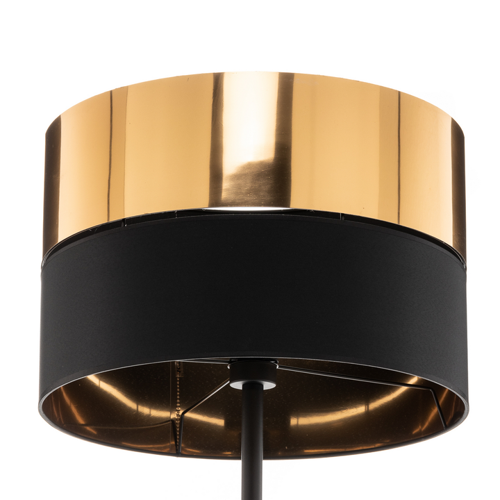Euluna Stehleuchte Hilton, Schwarz/Gold Stehlampe Lampe Leuchte E27 60 W Ip20765 B-Ware - 5901780554651