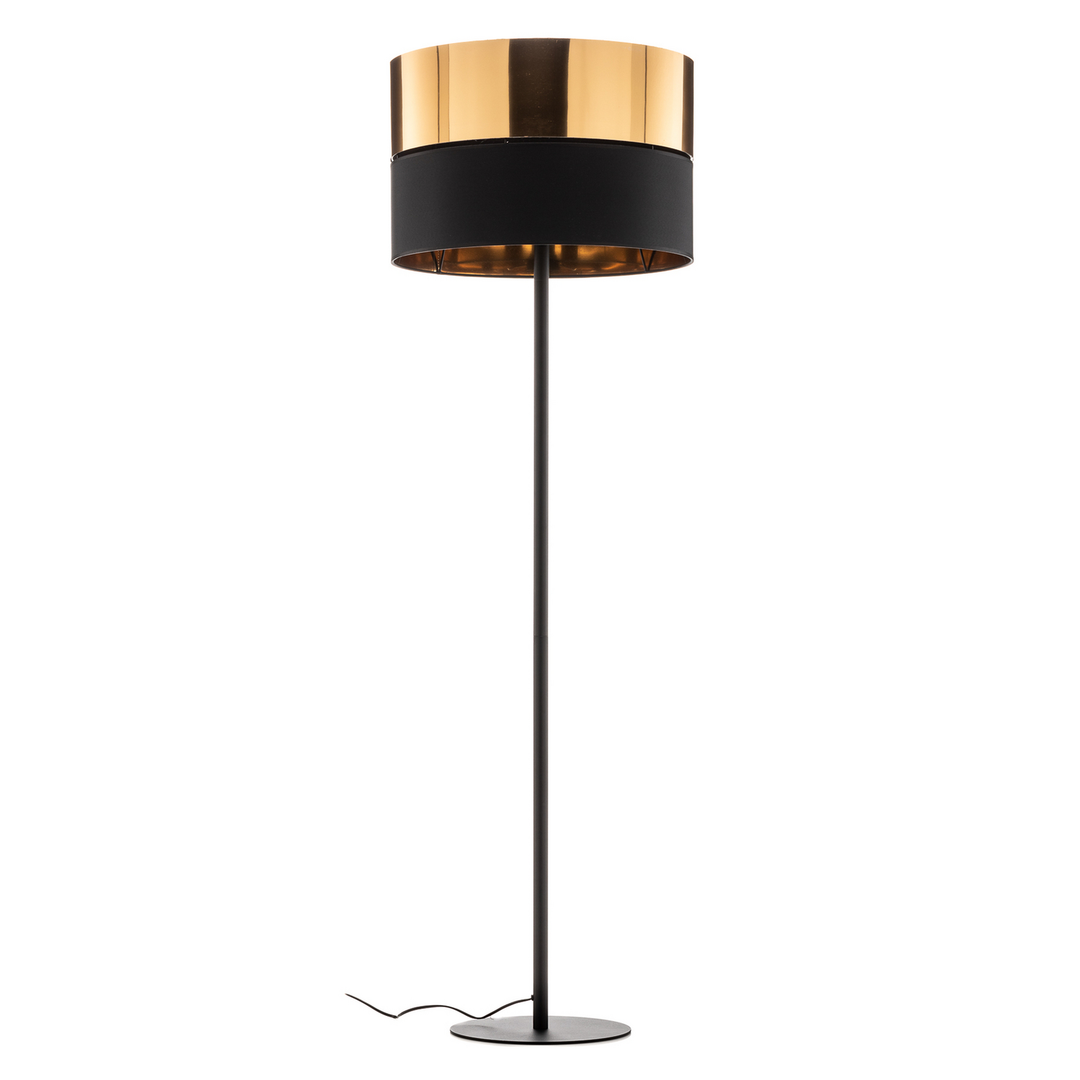 Euluna Stehleuchte Hilton, Schwarz/Gold Stehlampe Lampe Leuchte E27 60 W Ip20765 B-Ware - 5901780554651