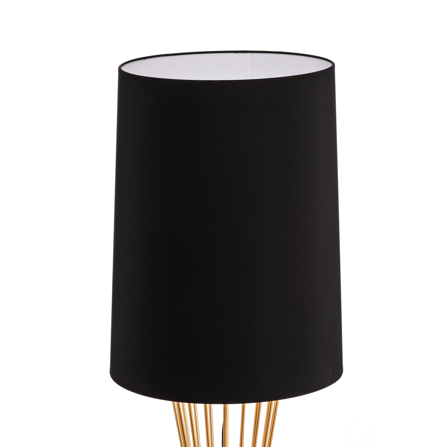 B-Ware Hlm Stehleuchte Lampe Bodenleuchte Hlm 9073 1 Bsa Gold Schwarz E27 Metall Textil