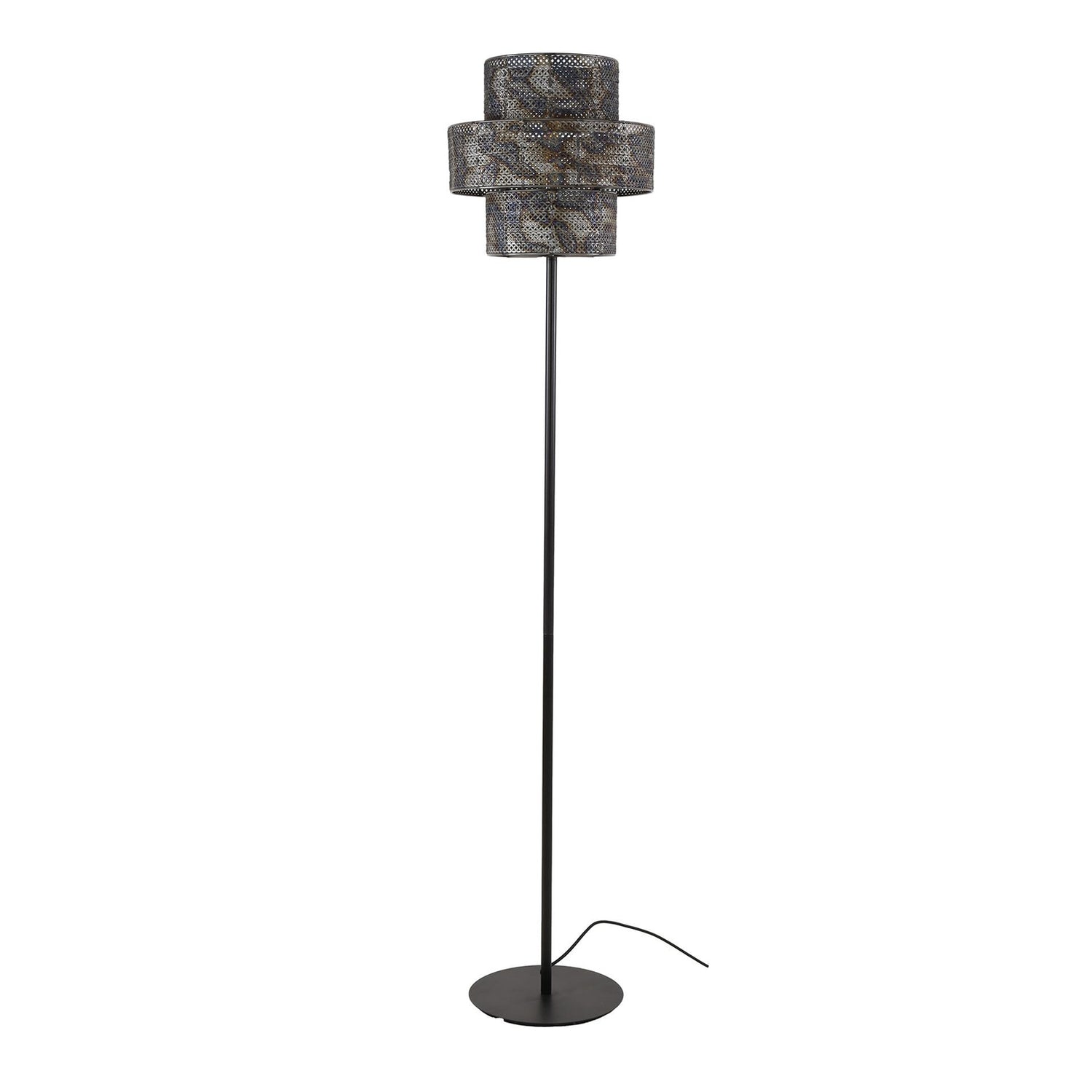B-Ware Zijlstra Stehleuchte Lantern Stehlampe Schwarz Brüniert Metall Höhe 165 Cm - 8713244075414