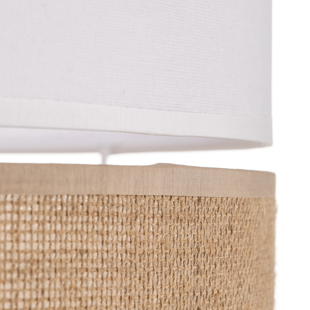 Stehleuchte Linobianco, Schirm Aus Stoff Und Jute Stehlampe Lampe Leuchte Spot B-Ware - 5901780552411