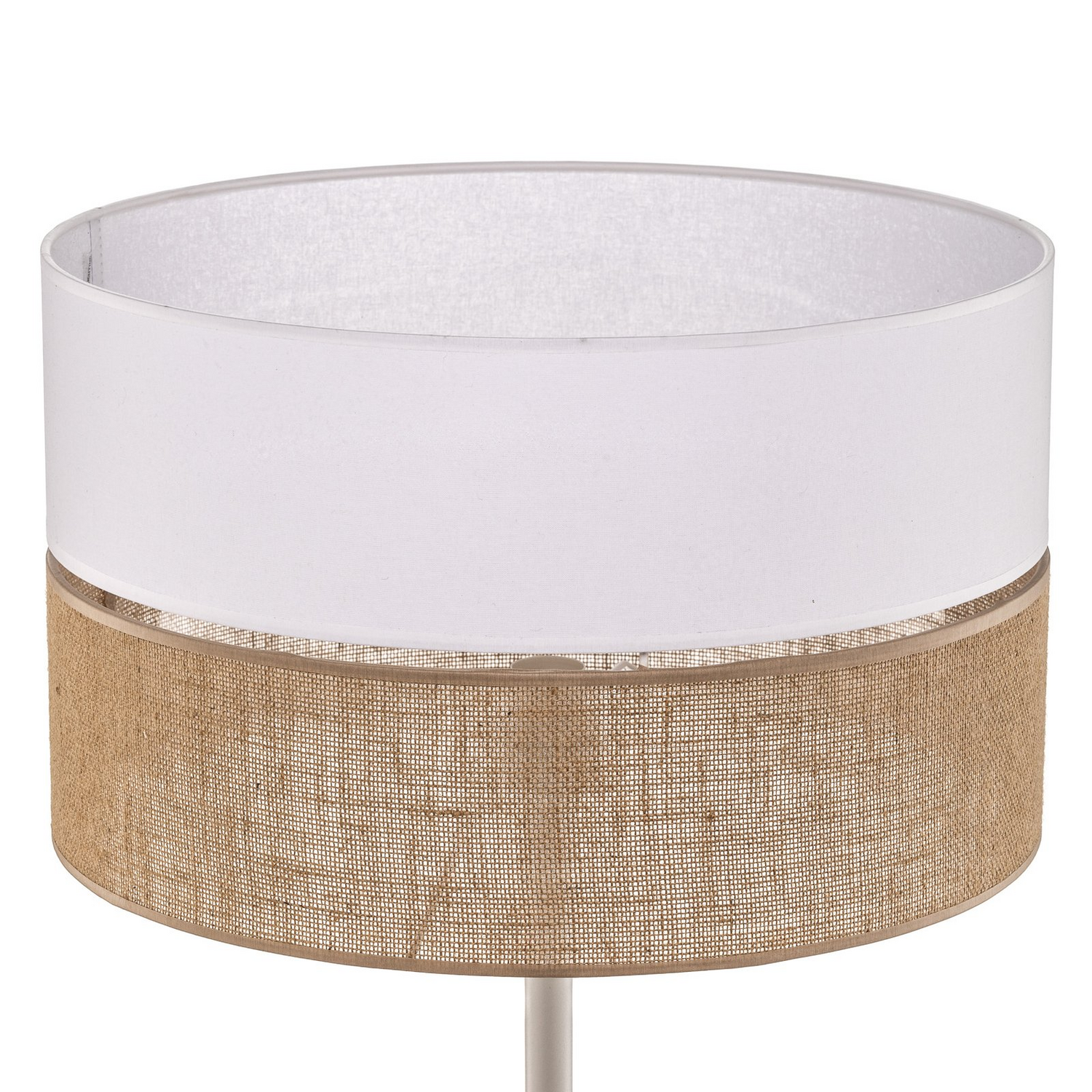 B-Ware Stehleuchte Linobianco, Schirm Aus Stoff Und Jute Stehlampe Lampe Leuchte S416 - 5901780552411