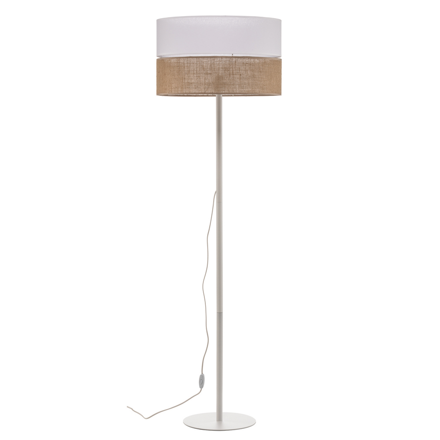 Stehleuchte Linobianco, Schirm Aus Stoff Und Jute Stehlampe Lampe Leuchte Spot B-Ware - 5901780552411
