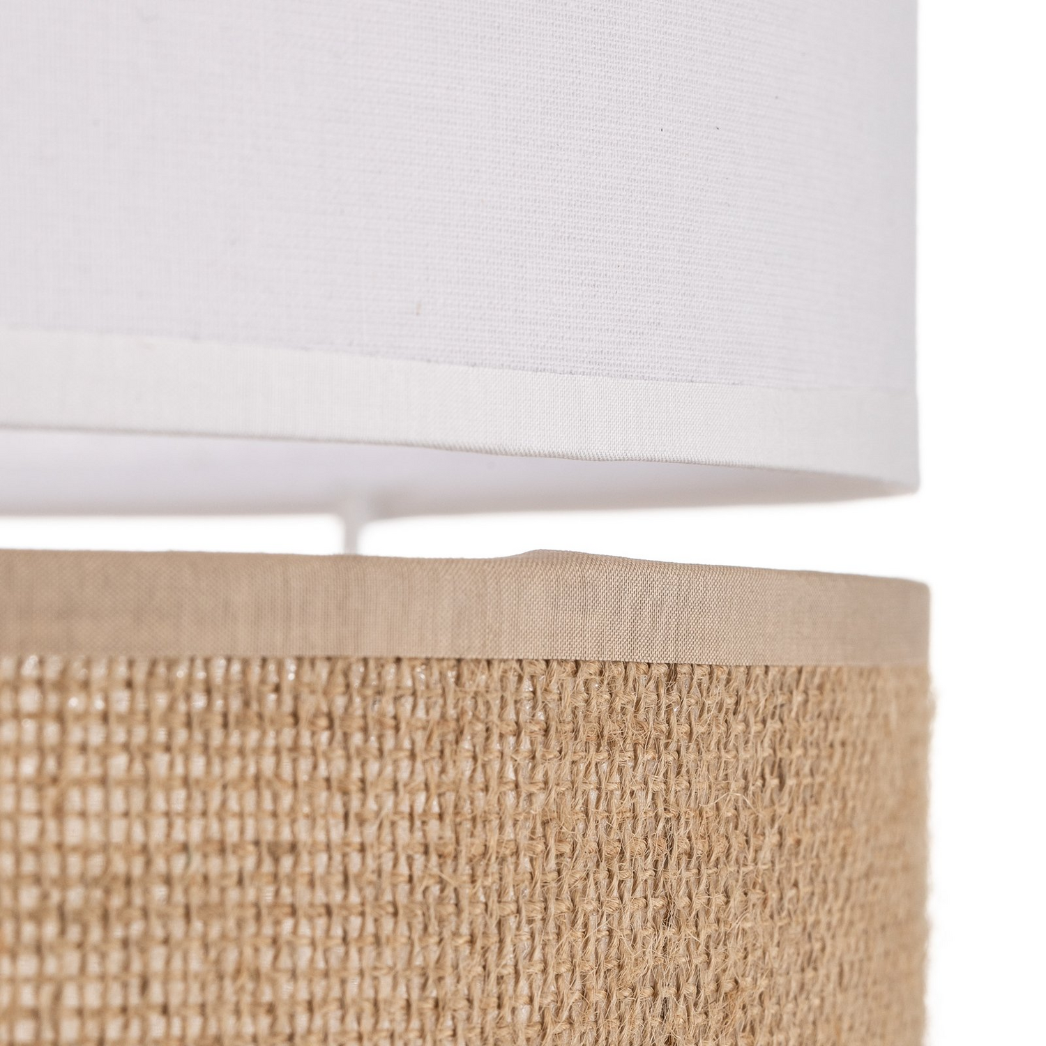 B-Ware Stehleuchte Linobianco, Schirm Aus Stoff Und Jute Stehlampe Lampe Leuchte S416 - 5901780552411