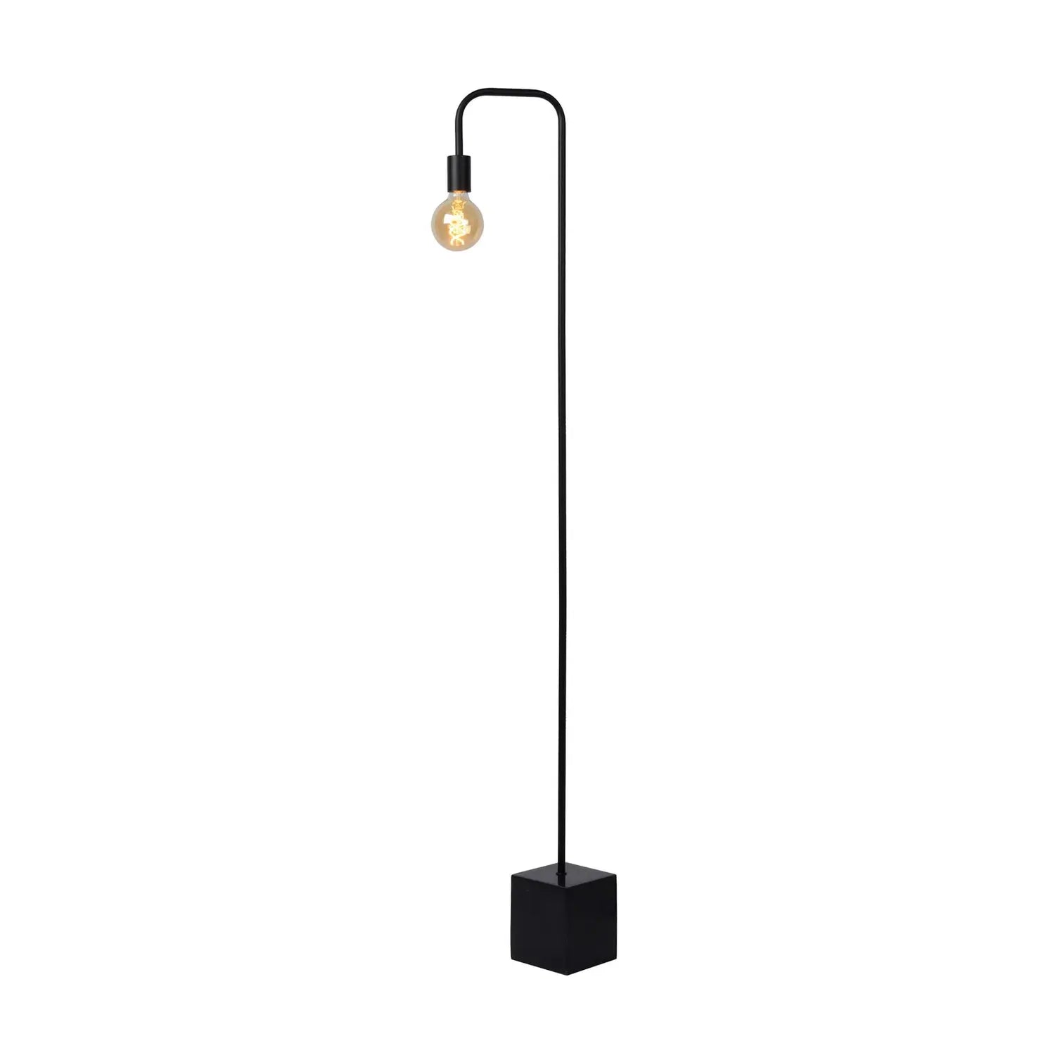 B-Ware Lucide Stehleuchte Bodenlampe Lorin Schwarz Wohnzimmer Lampe Standlampe - 5411212450685