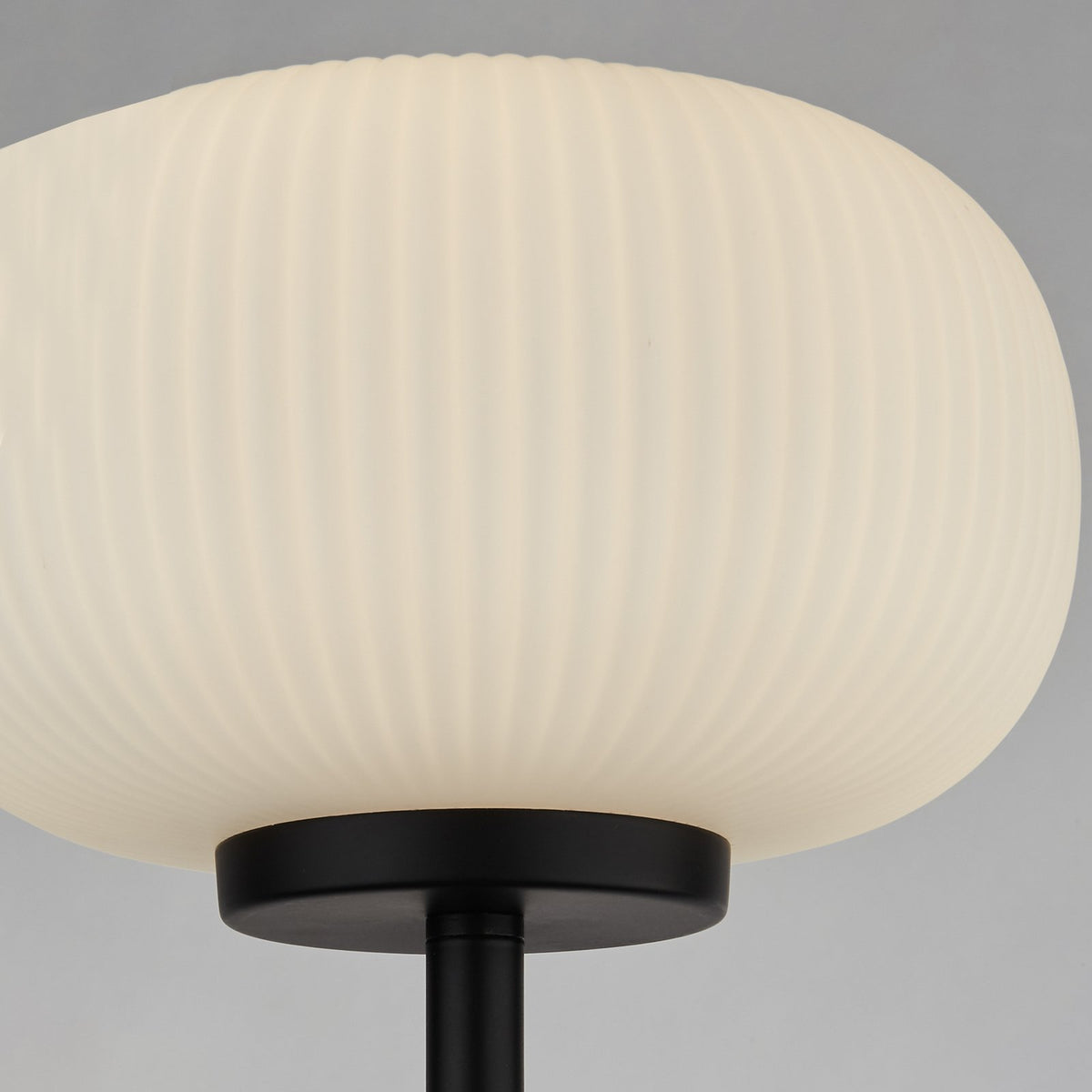 Searchlight Stehleuchte Lumina Standlampe Wohnzimmer Glas Schirm Weiß Modern134 - 5053423168234