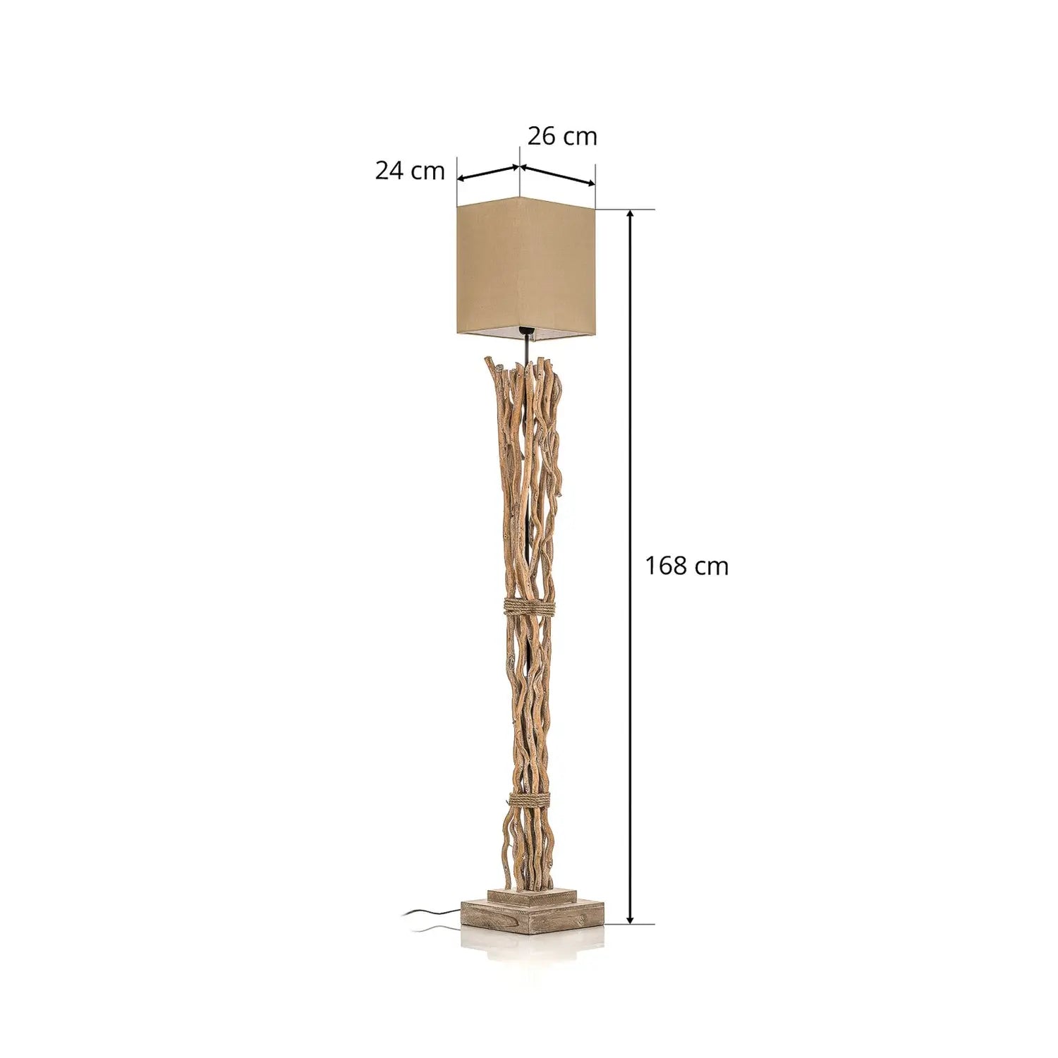 B-Ware Euluna Stehleuchte Stehlampe Lampe Leuchte Marica Stoffschirm Siehe Text/Foto - 8030626533301
