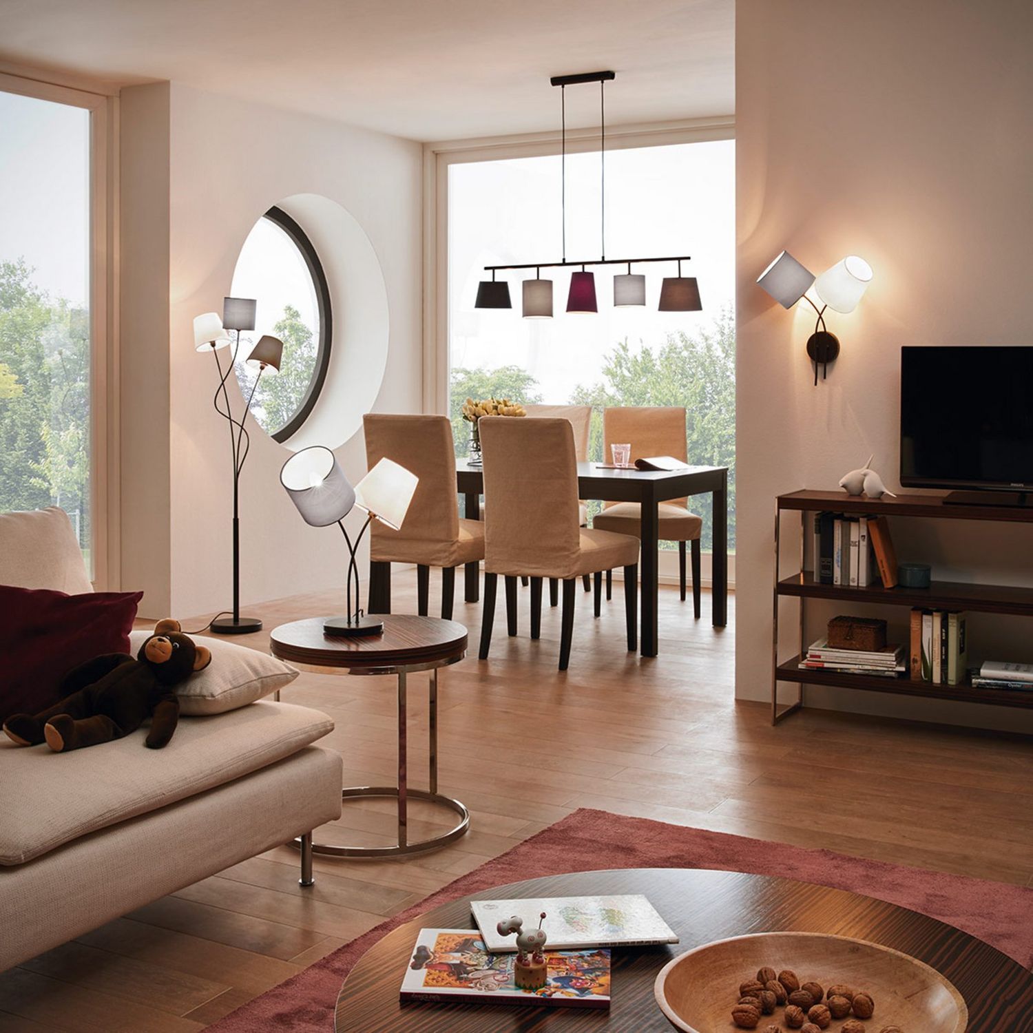 Zipcode Design Macey Led Stehleuchte Leselampe Standleuchte 3 Flammig Mehrfarbig B-Ware - 9002759949952