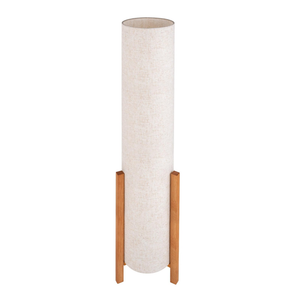 B-Ware Näve Stehleuchte Lampe Matilda Holzgestell Stoffschirm Leinenoptik Beige Leuc489