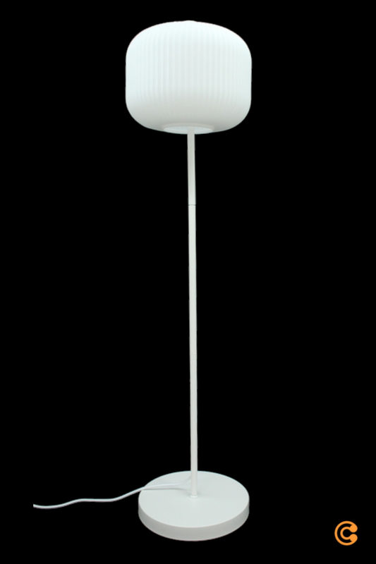 B-Ware Nordlux Stehleuchte Milford Standleuchte Stehlampe Wohnzimmerlampe E27 Weiß Glas - 5701581463882
