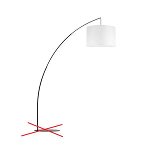 B-Ware Stehleuchte Moby White Textilschirm Wohnzimmerlampe Leuchte E27 Siehe Text/Foto