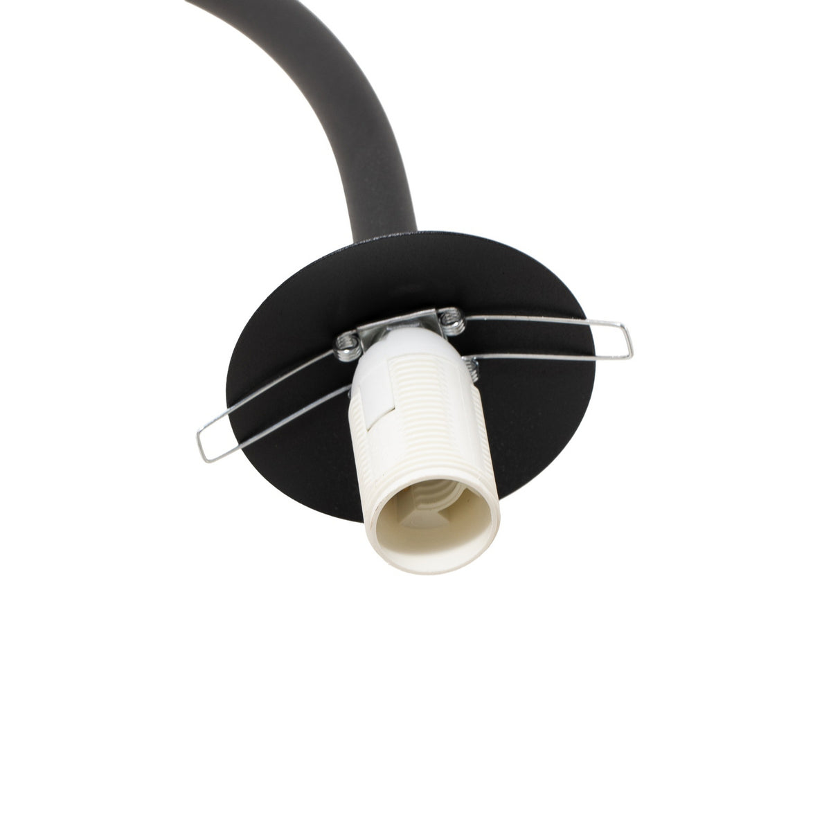 Stehleuchte Lampe Nova Glas Metall schwarz weiß Wohnzimmer 155cm E14 LED Leuchte - 5905563004708