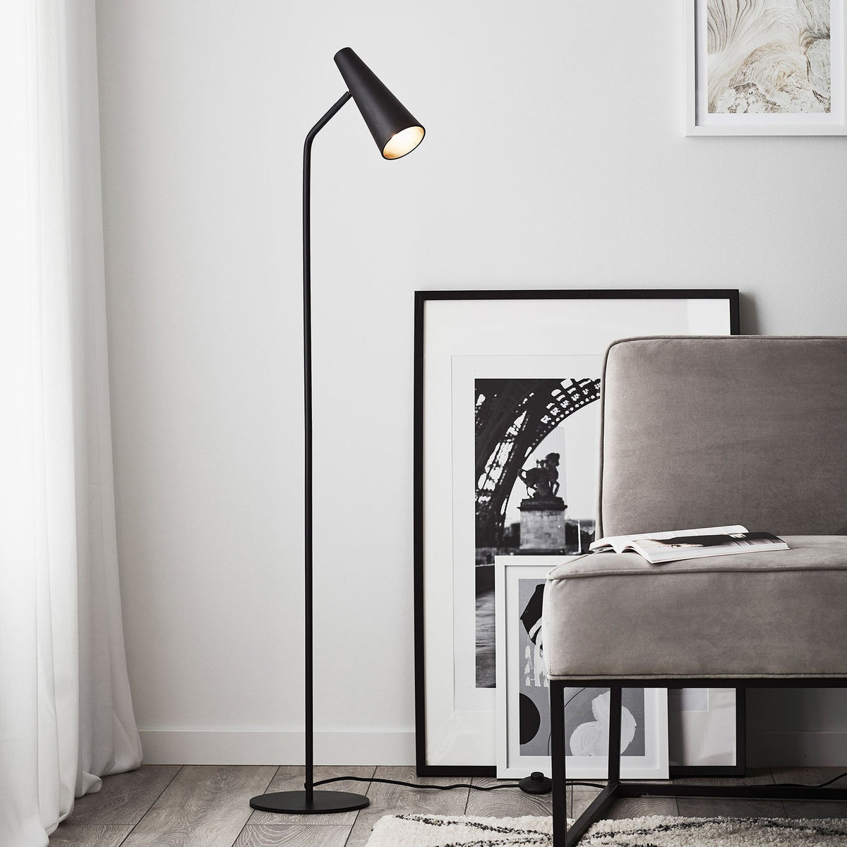 Markslöjd Stehleuchte Peak Standleuchte Stehlampe Leseleuchte variabel schwarz - 7330024587885