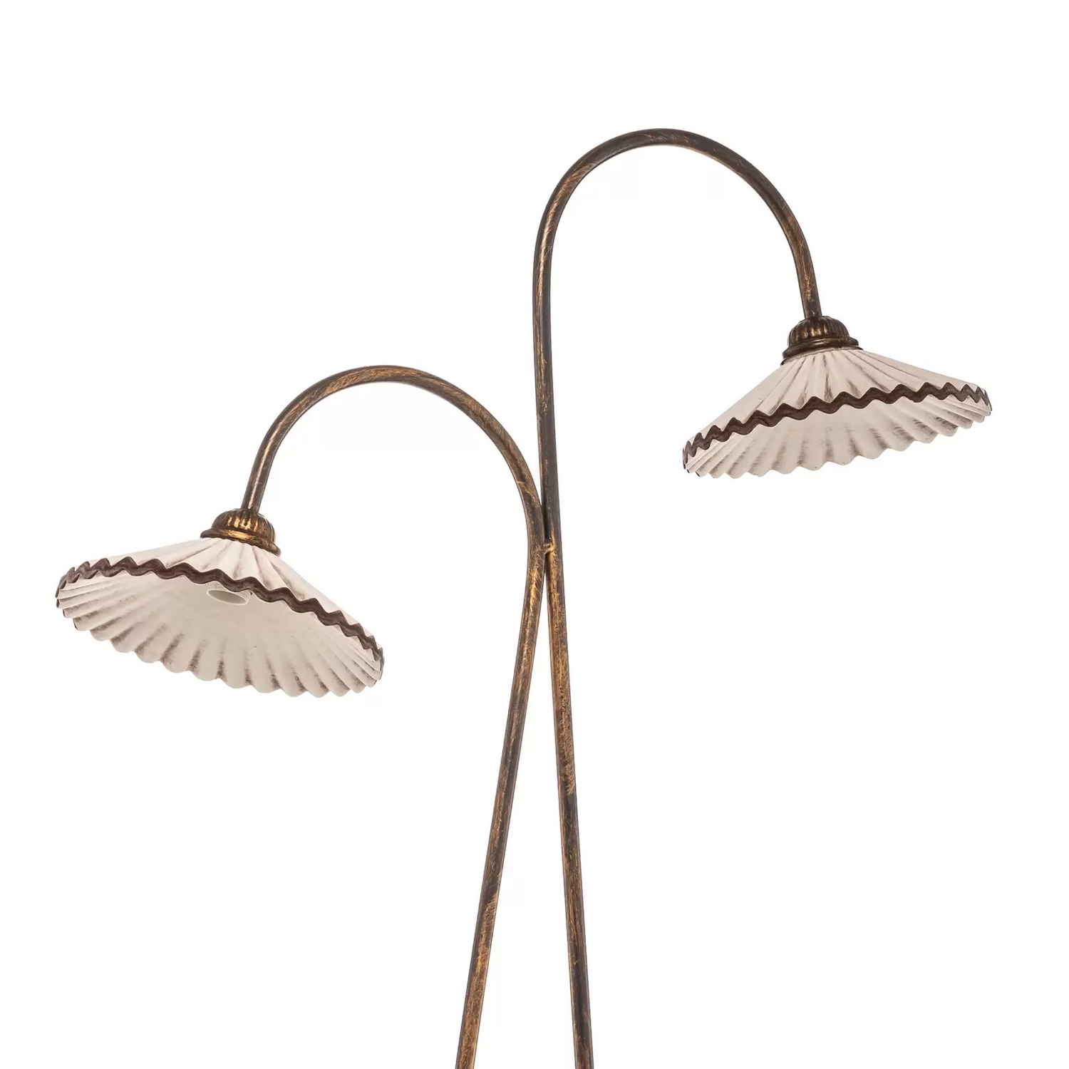 B-Ware Stehleuchte Rosina Mit Zwei Keramikschirmen Stehlampe Lampe Leuchte Spot E14 - 8030626514348
