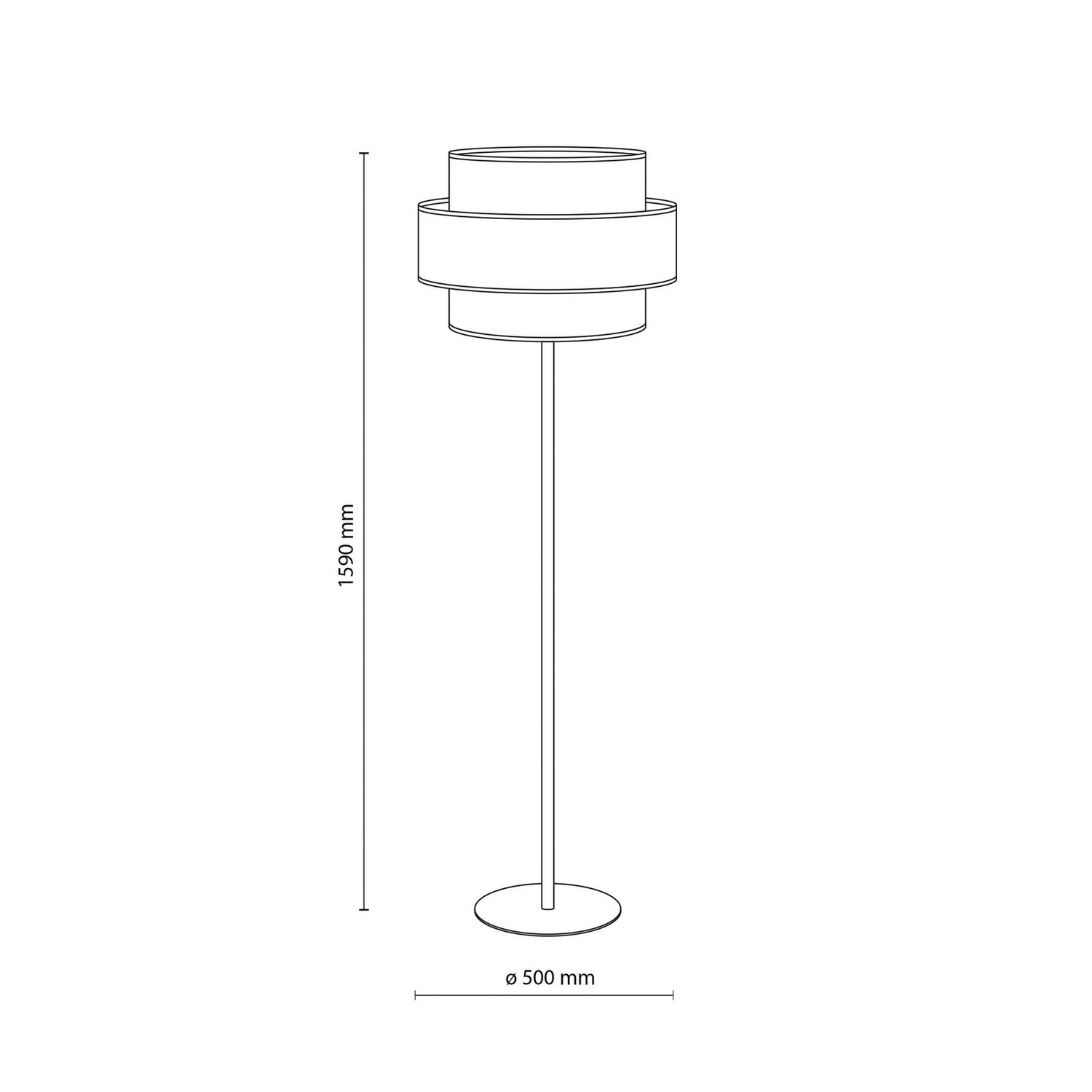 B-Ware Stehleuchte Trio Juteschirm Orange Naturbraun Petrol Stehlampe Lampe Leuchte