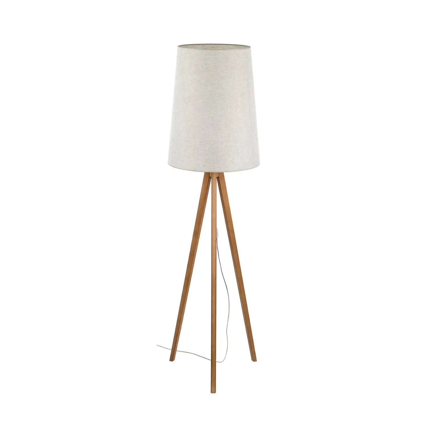 B-Ware Stehleuchte Lampe Walz Creme Holz Standlampe E27 Wohnleuchte Höhe 175 Cm - 5901780555986