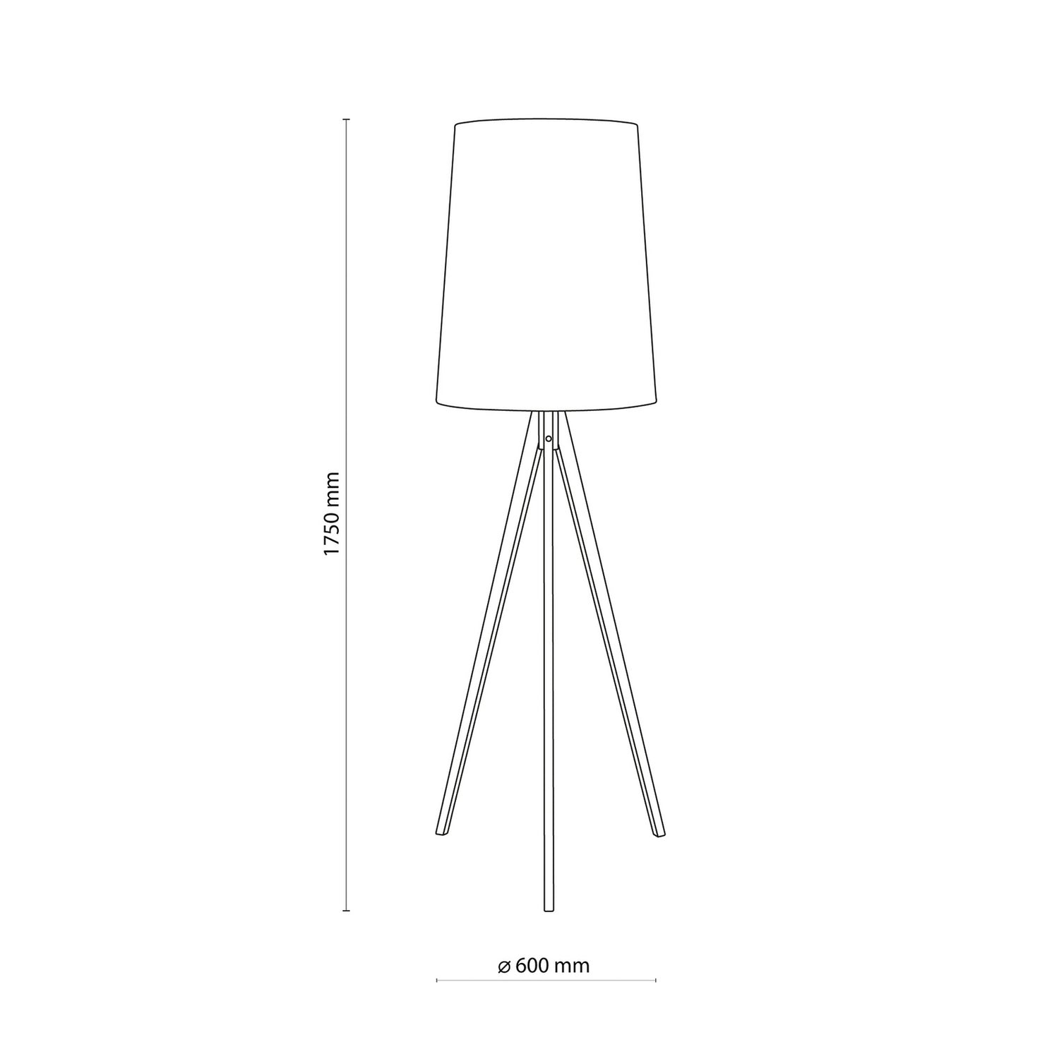 B-Ware Stehleuchte Lampe Walz Creme Holz Standlampe E27 Wohnleuchte Höhe 175 Cm - 5901780555986