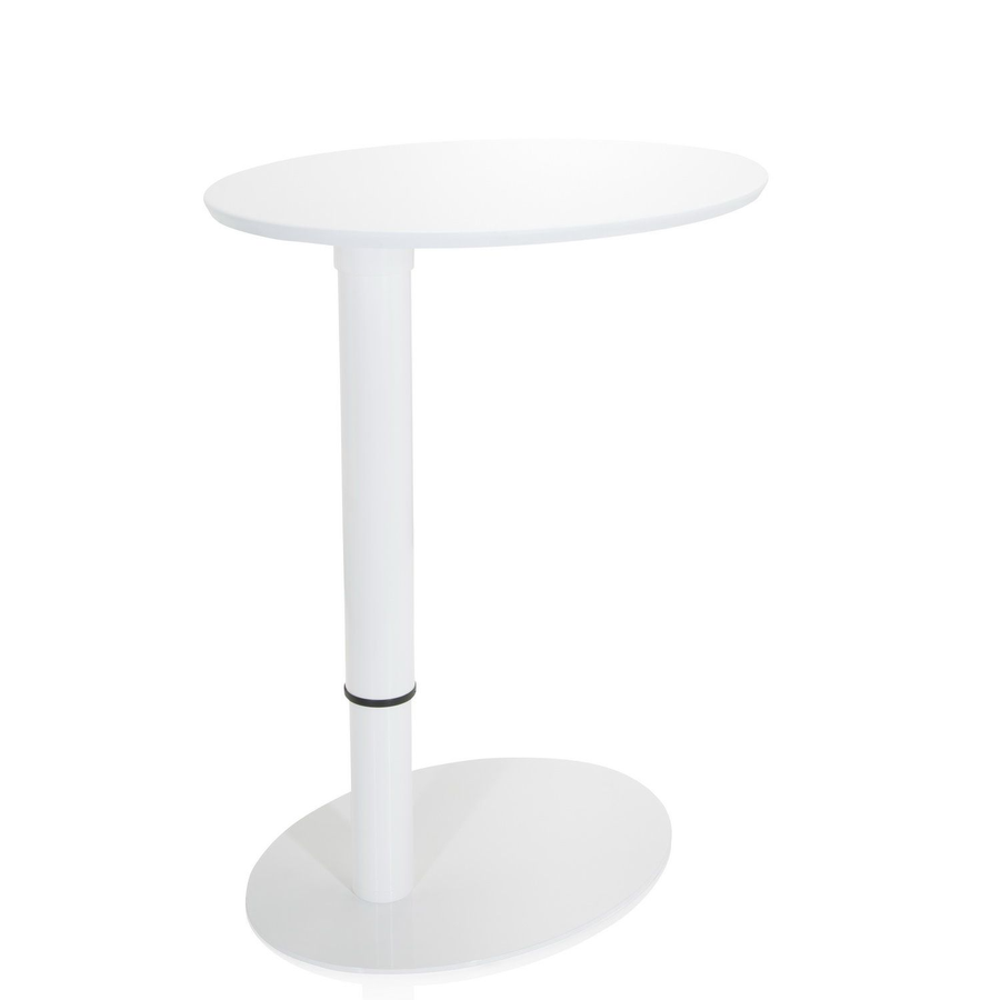Hjh Office Stehtisch Beistelltisch Stand Iii Tisch 65 X 50 Cm Oval Weiß B-Ware - 4064323013365