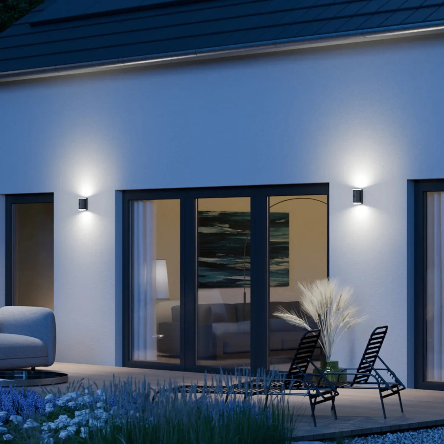B-Ware Steinel Außenwandleuchte Wandlampe L940 Led Anthrazit Aluminium Außenbeleuchtung - 4007841087753