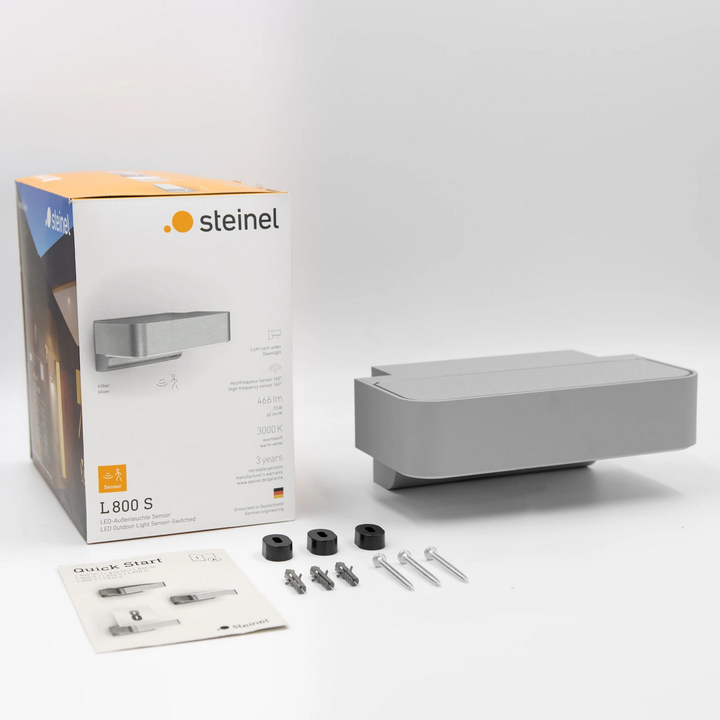 Steinel Led Außenwandleuchte Außenlampe Sensor Silber Wandlicht Beleuchtung Spot B-Ware - 4007841087555