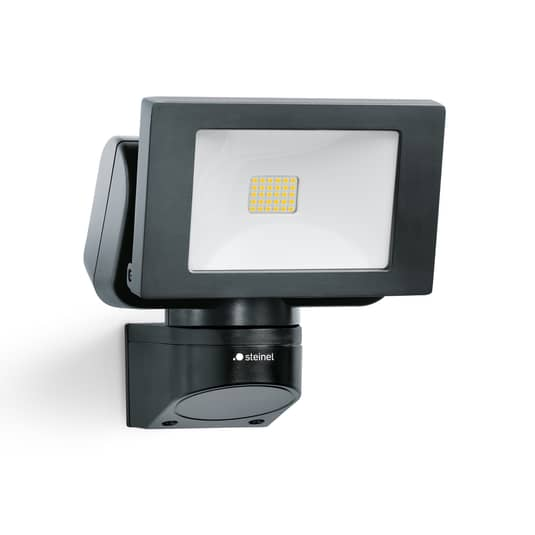 Projecteur extérieur LED Steinel LS 150 de qualité B, noir, éclairage de jardin, éclairage décoratif de terrasse, LED 