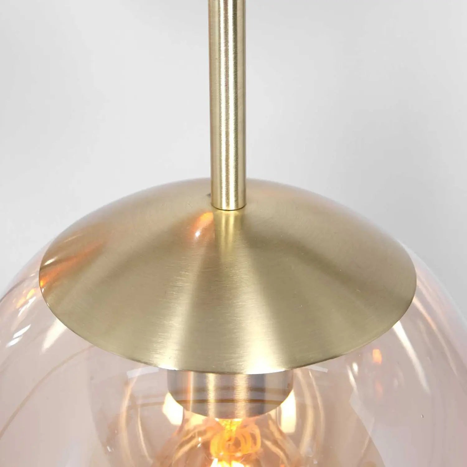 B-Ware Steinhauer Hängeleuchte Pendelleuchte Lampe Bollique Messing Glas Metall 6 Flg - 8712746166415