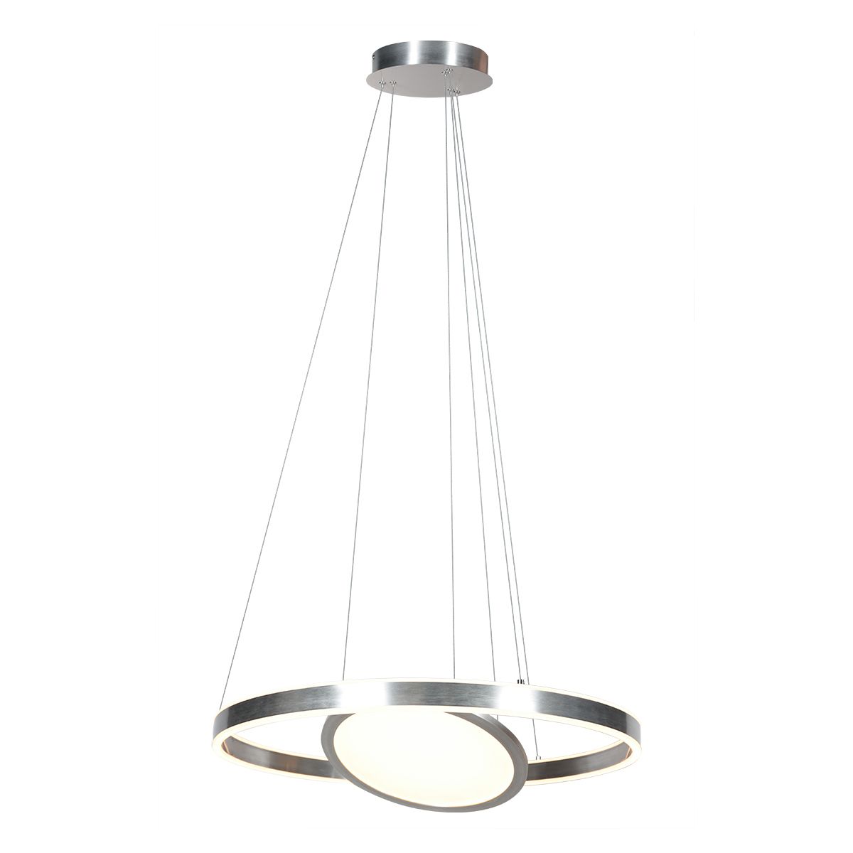 Steinhauer Hängeleuchte Pendelleuchte LED Ringlux Lampe Leuchte Stahl 3 flammig - 8712746173161