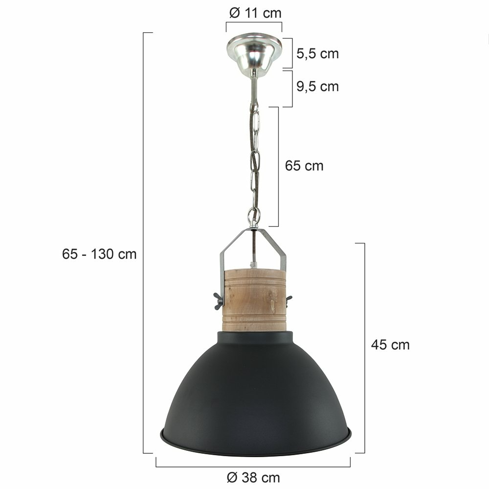 Steinhauer Mexlite Pendelleuchte Hängeleuchte Hängelampe E27 Schwarz 1 Flammig B-Ware - 8712746106046