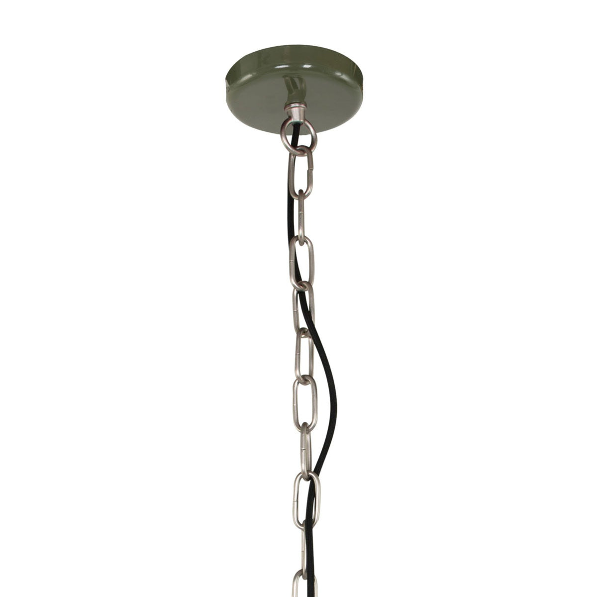 Steinhauer Pendelleuchte Hängeleuchte Frisk LED Lampe dimmbar olivgrün 48cm - 8712746102789