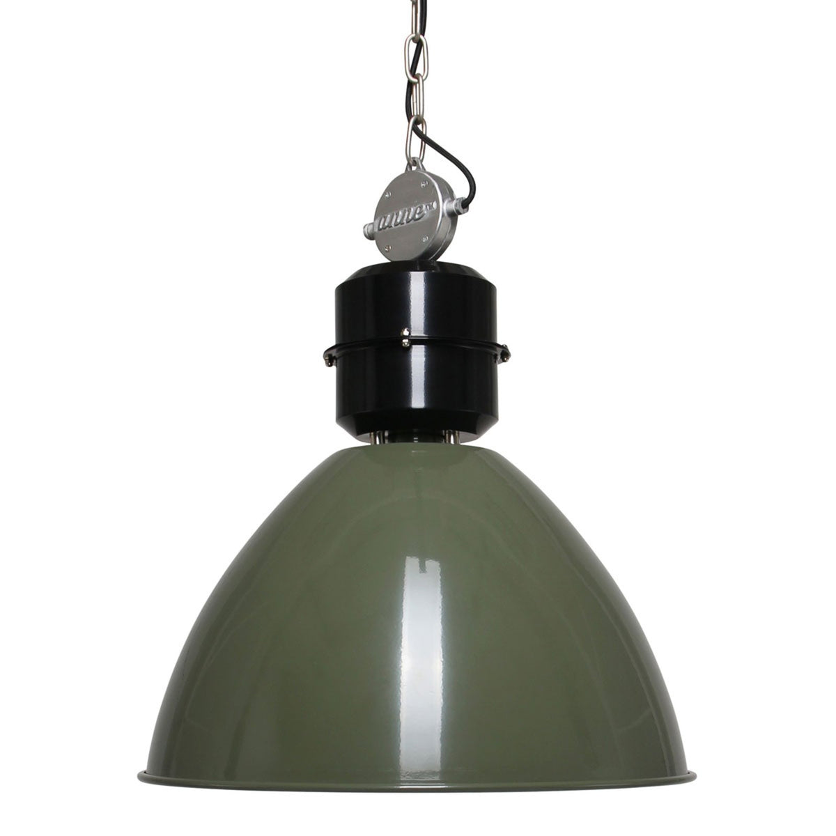 Steinhauer Pendelleuchte Hängeleuchte Frisk LED Lampe dimmbar olivgrün 48cm - 8712746102789