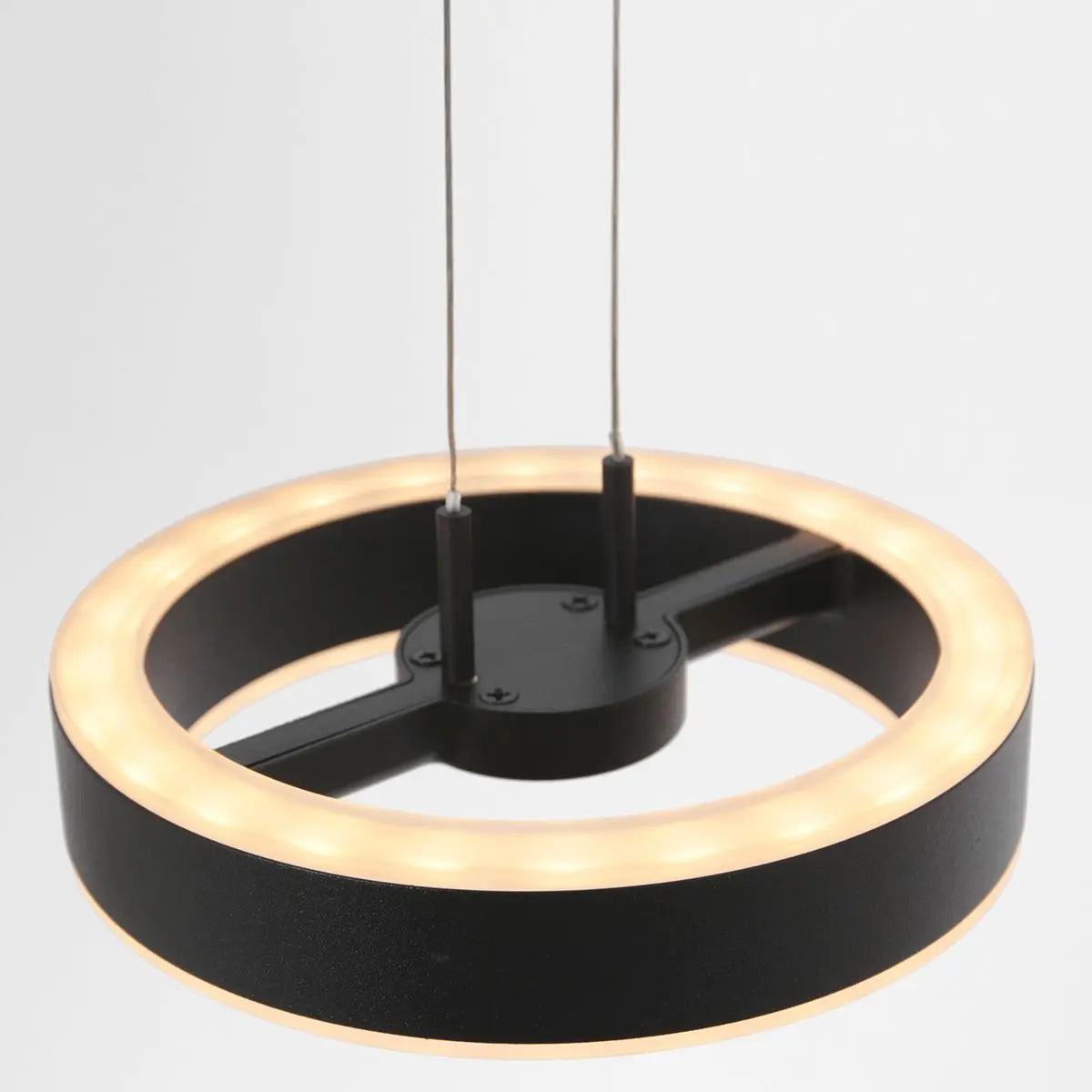 B-Ware Steinhauer Pendelleuchte Hängelampe Piola Schwarz Modern Kunststoff Metall 6 Flg - 8712746167337