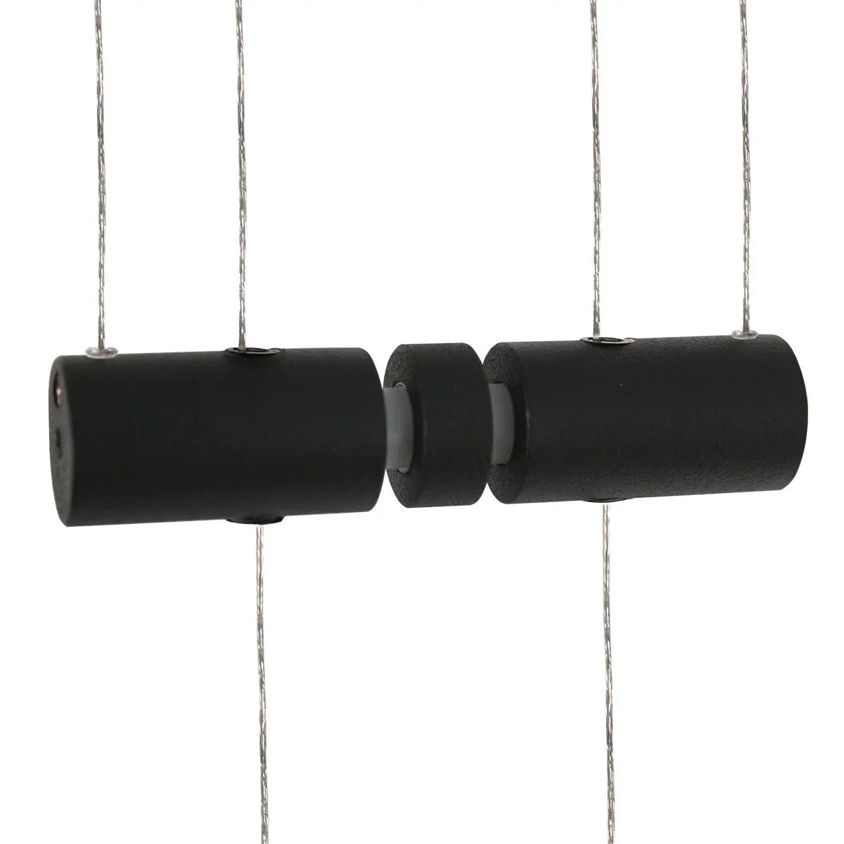 B-Ware Steinhauer Pendelleuchte Hängelampe Piola Schwarz Modern Kunststoff Metall 6 Flg - 8712746167337