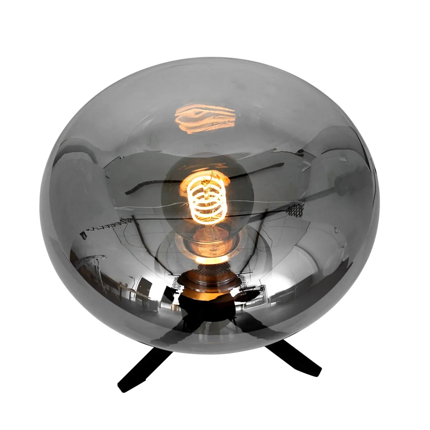 B-Ware Steinhauer Tischleuchte Reflexion Lampe Tischlampe Schwarz 22 Cm Beleuchtung - 8712746132601