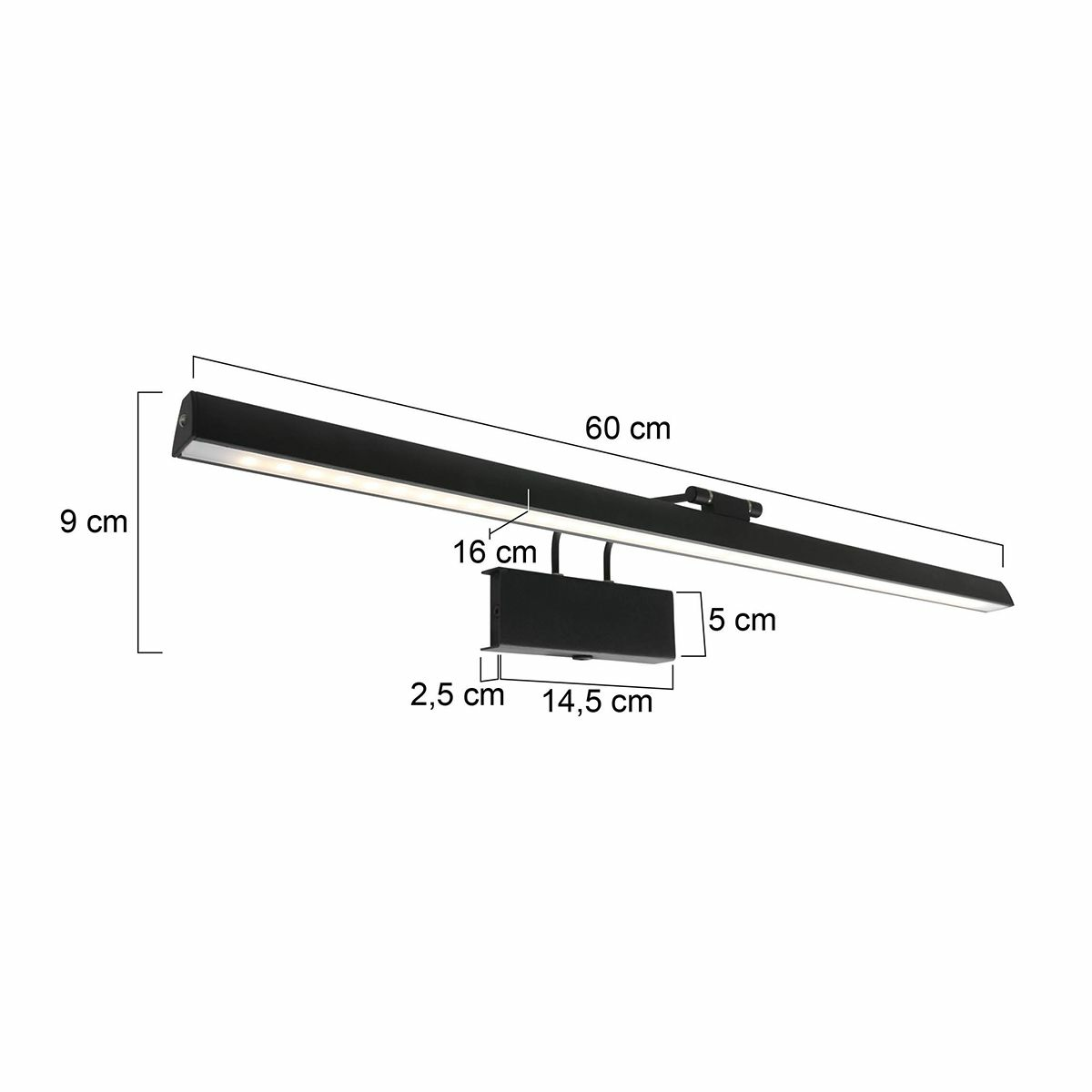 Steinhauer Wandleuchte Wandlampe Schrankleuchte Spiegelleuchte Leuchte 1 Fl. Bad B-Ware - 8712746129380