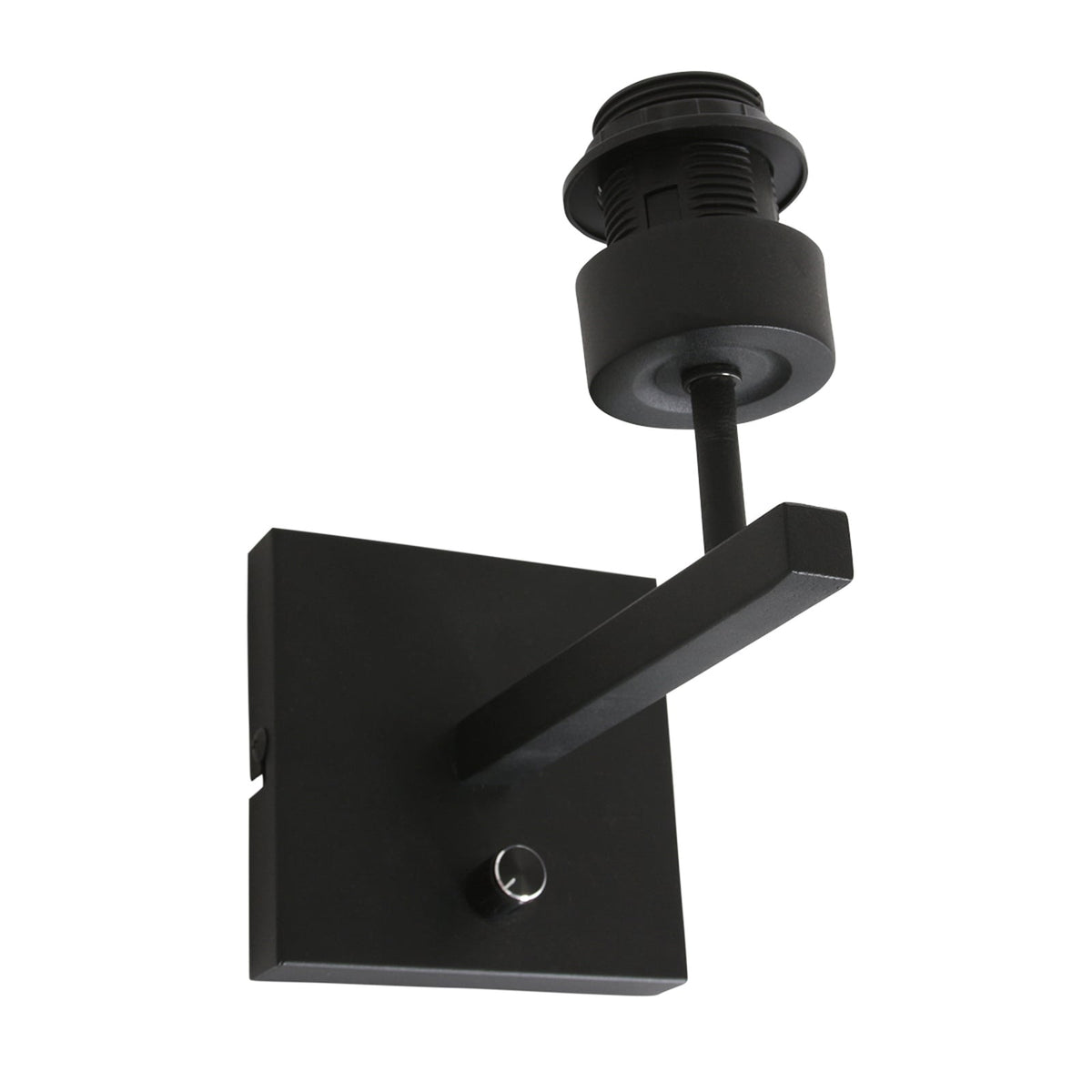 Steinhauer Wandleuchte Wandlampe Stang schwarz holz Metall Schalter E27 LED - 8712746172089