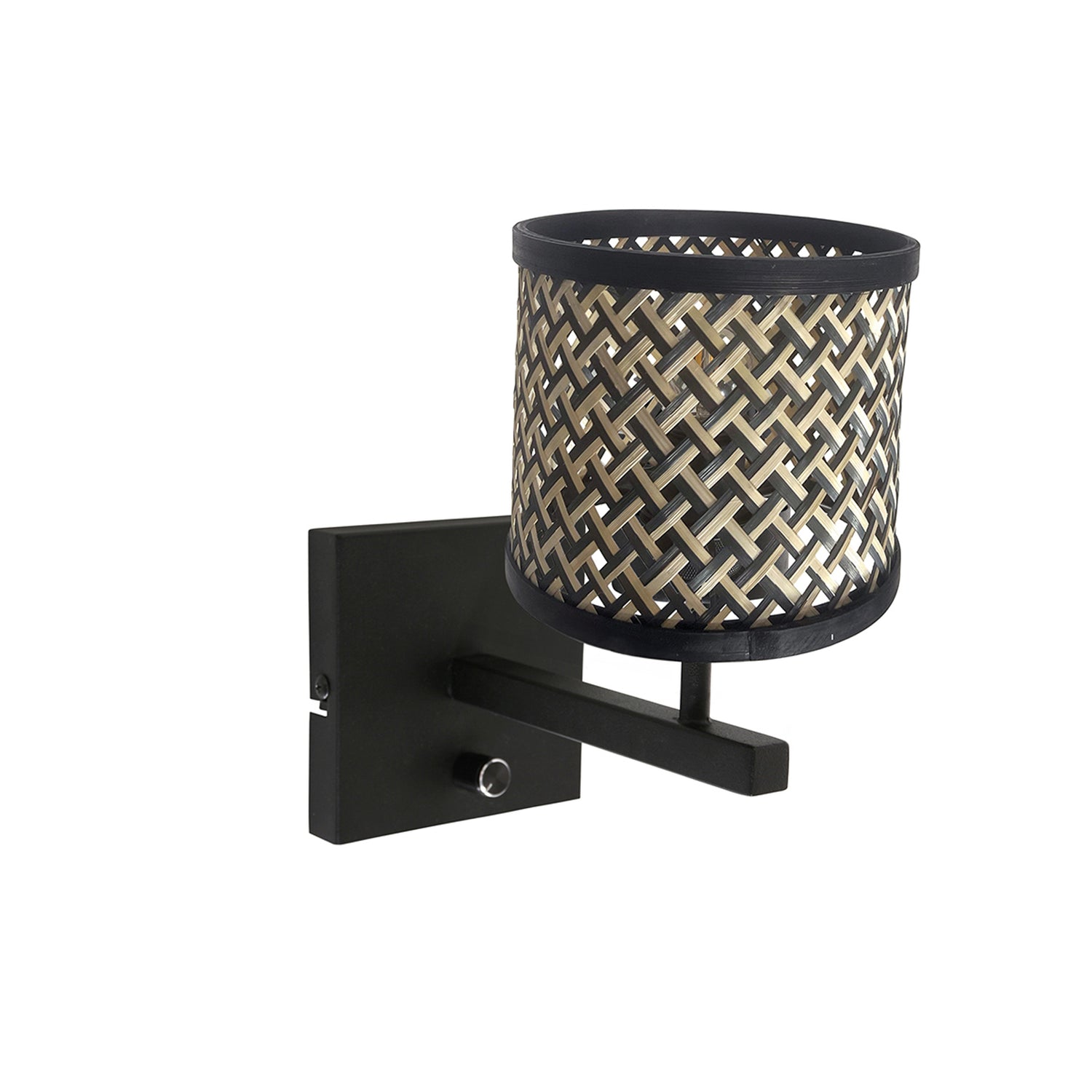 B-Ware Steinhauer Wandleuchte Wandlampe Stang Schwarz Holz Metall Schalter E27 Led - 8712746172089