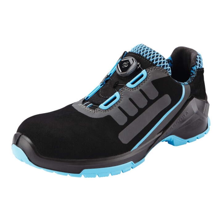 B-Ware Steitz Secura Halbschuh Schuh Sicherheitsschuhe Schwarz Blau Boa S3 Größe 39